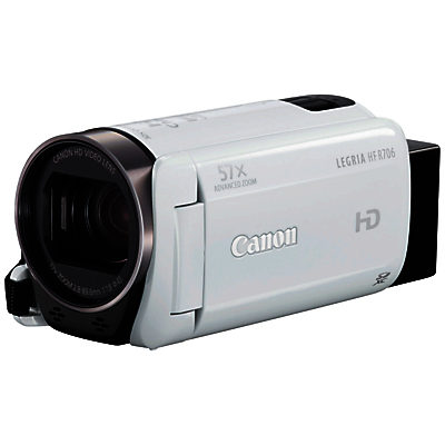 Canon LEGRIA HF R706 Camcorder, HD 1080p, 3.28MP, 57x Advanced Zoom, Optical Image Stabiliser, 3 Touch Screen LCD Display White